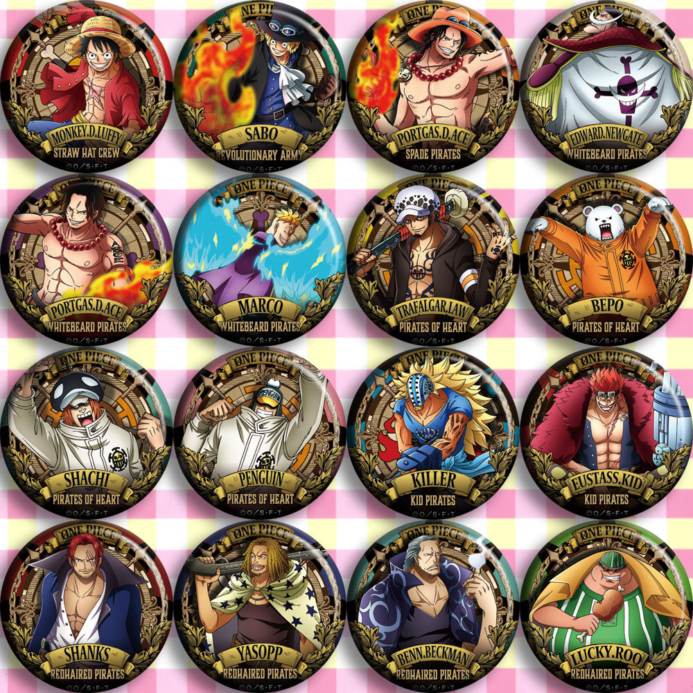 Luffy Anime Merchandise - ONEPIECE – Badge de dessin animé