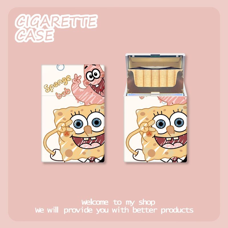 Manga Storage Box - Étui à cigarettes mignon Bob l'éponge,