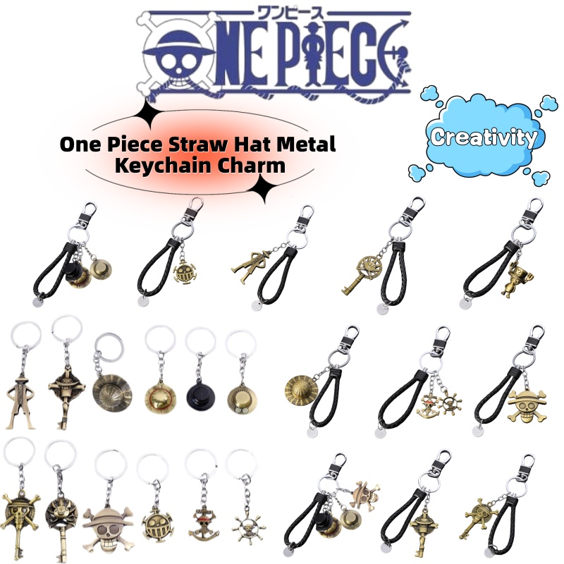 Luffy Anime Merchandise - Porte-clés en métal créatif One Piece,