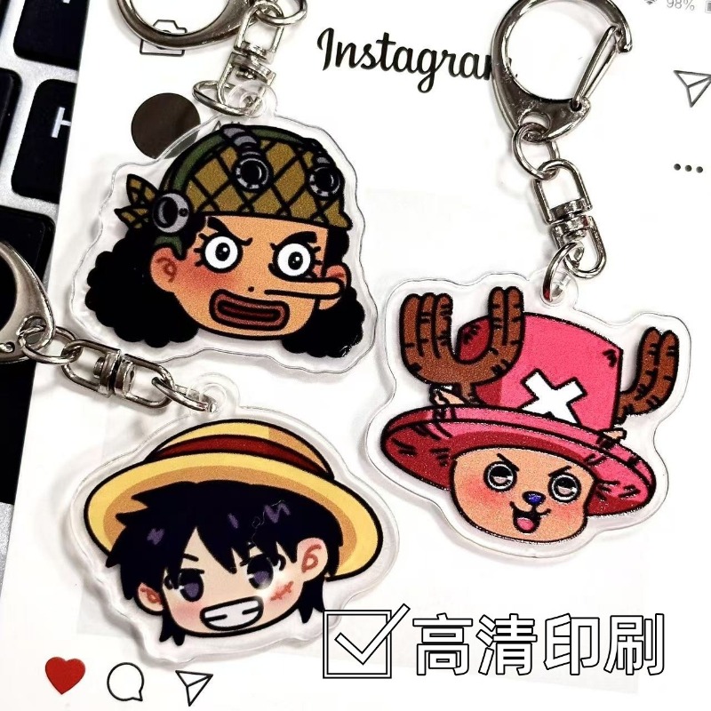 Porte-clés en acrylique, une p - Luffy Anime Merchandise avis et prix